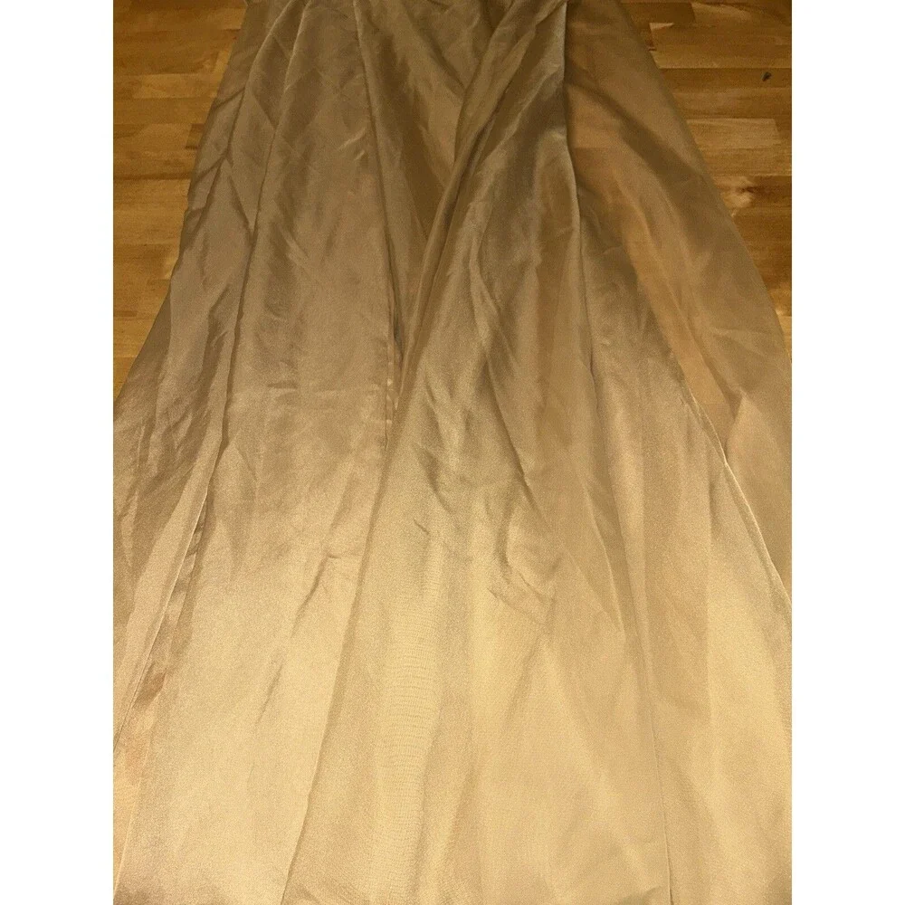 2 Golden Sheer Curtain Panels Size 59” X 85”